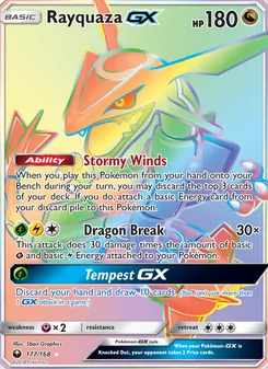 Rayquaza GX, Celestial Storm Nº 177 Normal