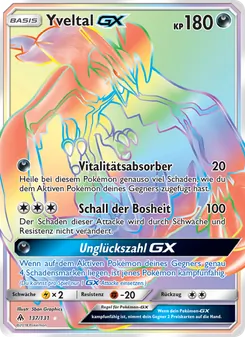 Yveltal GX, Grauen Der Lichtfinsternis Nº 137 Normal