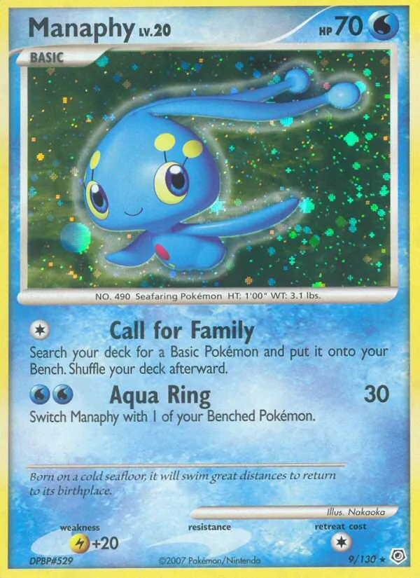 Manaphy, Diamond & Pearl No. 9
