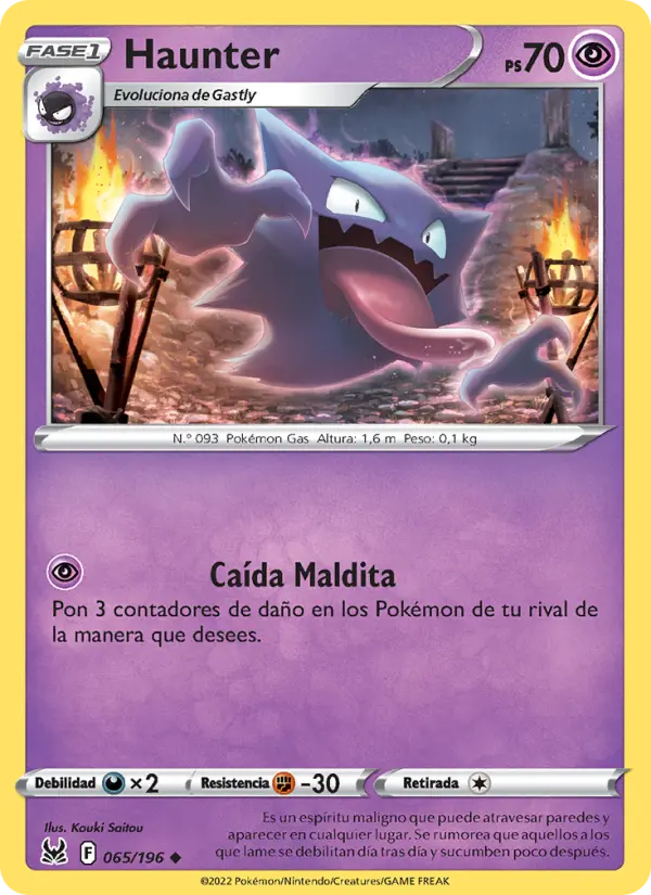 Haunter, Origen Perdido Nº 065