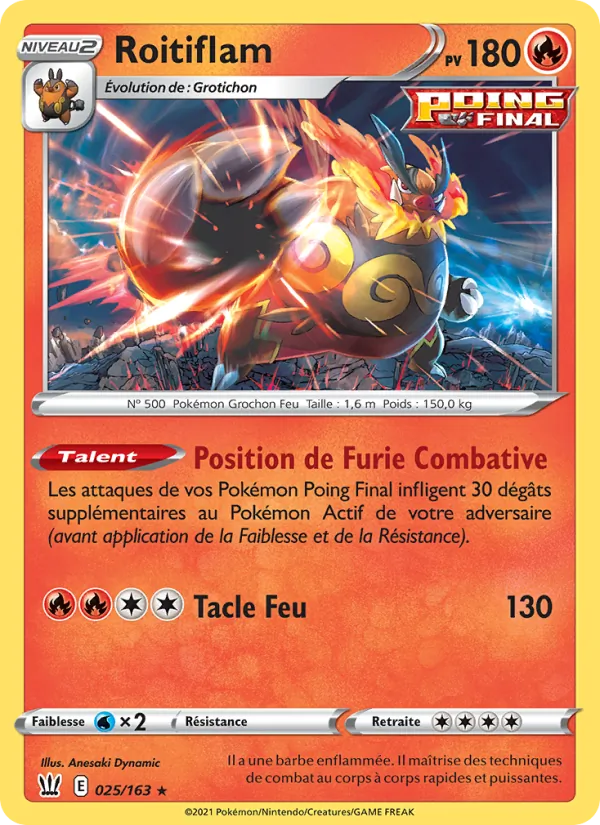 Roitiflam, Styles de combat Nº 25
