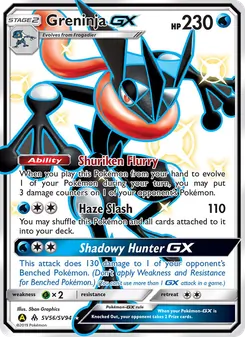 Greninja-GX, Hidden Fates Shiny Vault Nº SV56 Normal