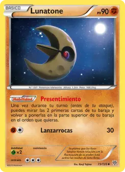 Lunatone, Tormenta Plasma Nº 73 Normal