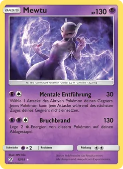 Mewtu, Meisterdetektiv Pikachu No. 12 Normal