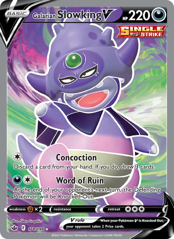 Galarian Slowking V, Chilling Reign No. 178