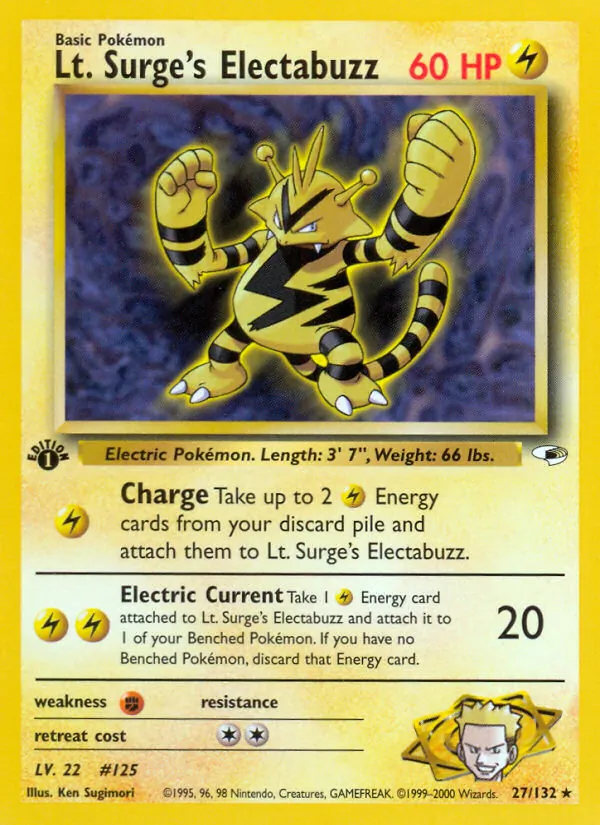 Lt. Surge's Electabuzz, Gym Heroes Nº 27