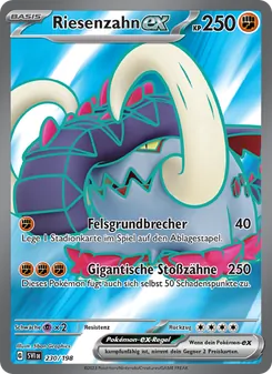 Riesenzahn-ex, Karmesin & Purpur Nº 230 Holo