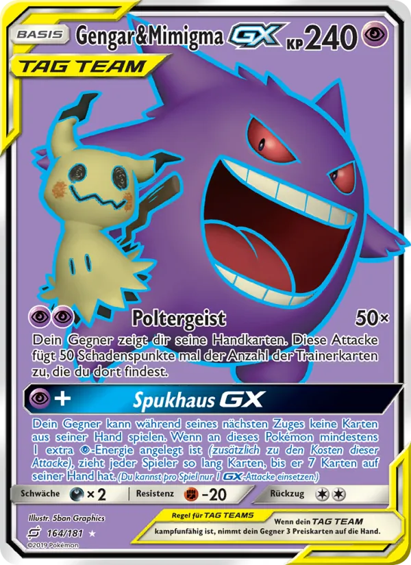 Gengar & Mimigma GX, Teams Sind Trumpf No. 164
