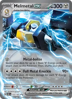 Melmetal ex, Obsidian Flames Nº 153 Holo