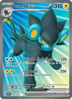 Luxray-ex, Crepuscolo Mascherato Nº 195 Holo