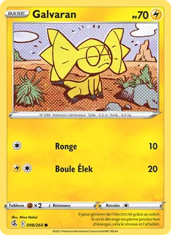 Galvaran, Poing de Fusion Nº 98 Normal