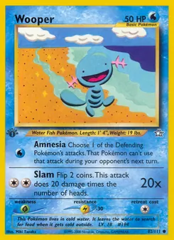 Wooper, Neo Genesis No. 82 Normal