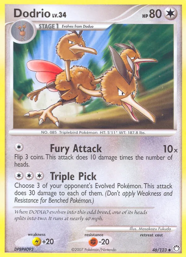 Dodrio, Mysterious Treasures Nº 46