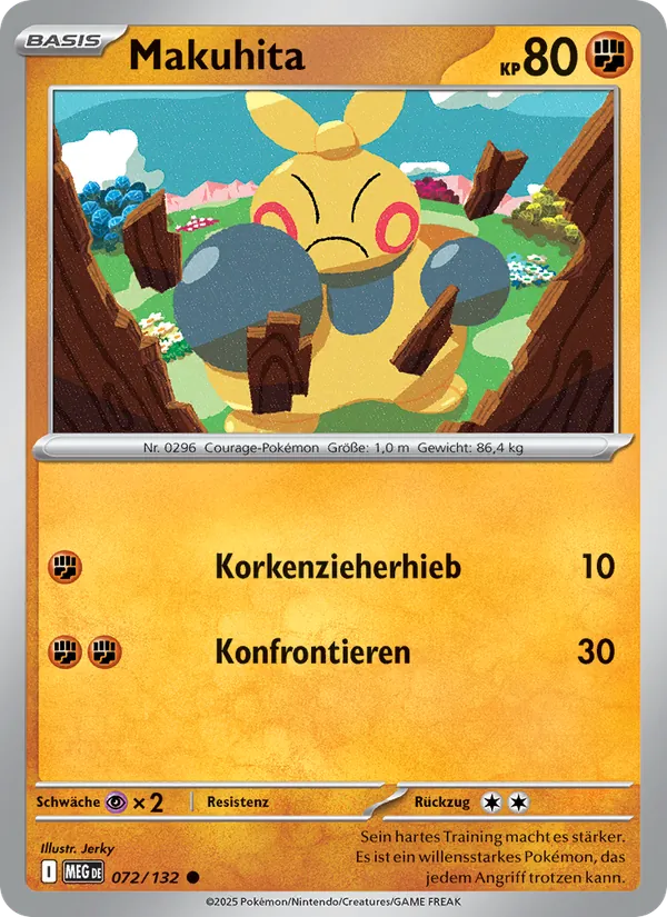 Makuhita, Mega-Entwicklung Nº 072