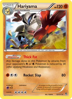 Hariyama, Furious Fists Nº 52 Normal