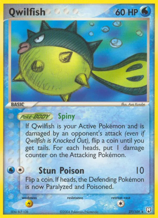 Qwilfish, Team Rocket Returns Nº 27