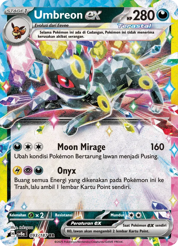 Umbreon ex, Festival Terastal ex No. 093