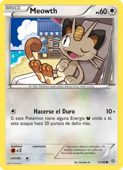Meowth, Antiguos Orígenes No. 61 Normal