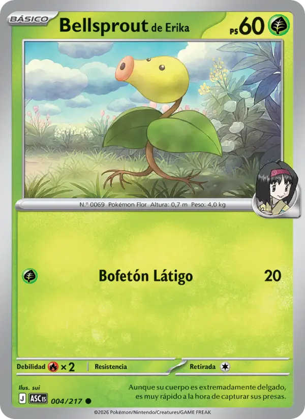 Bellsprout de Erika, Héroes Ascendentes Nº 004