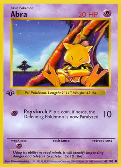 Abra, Base Set Nº 43 Normal
