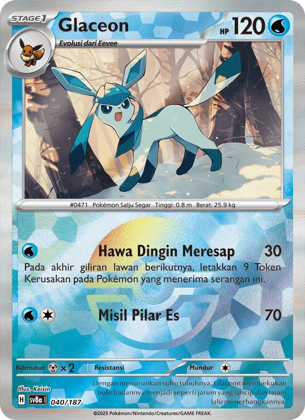Glaceon, Festival Terastal ex No. 040