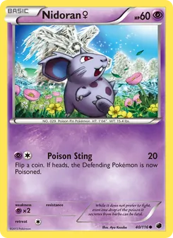 Nidoran♀, Plasma Freeze Nº 40 Normal
