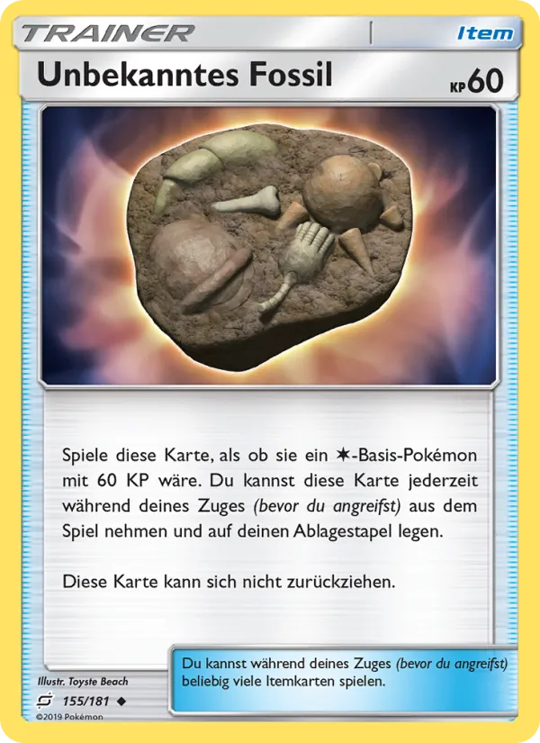Unbekanntes Fossil, Teams Sind Trumpf No. 155