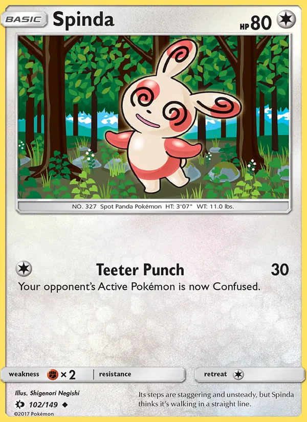 Spinda, Sun & Moon No. 102