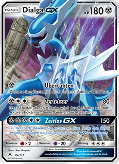 Dialga GX, Grauen Der Lichtfinsternis No. 82 Normal