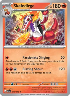 Skeledirge, Scarlet & Violet No. 038 Holo