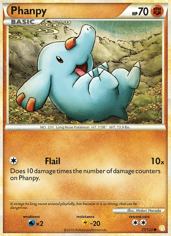 Phanpy, HeartGold SoulSilver No. 77