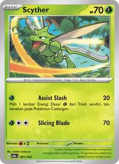 Scyther, Deck Ringkas ex No. 001 Normal