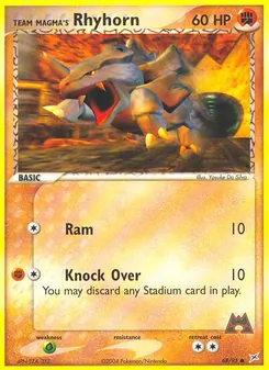 Team Magma's Rhyhorn, Team Magma vs Team Aqua Nº 68 Normal
