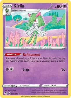Kirlia, Silver Tempest No. 068 Normal