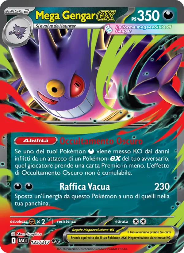 Mega Gengar-ex, Ascesa Eroica No. 125