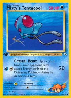Misty's Tentacool, Gym Heroes Nº 57 Normal
