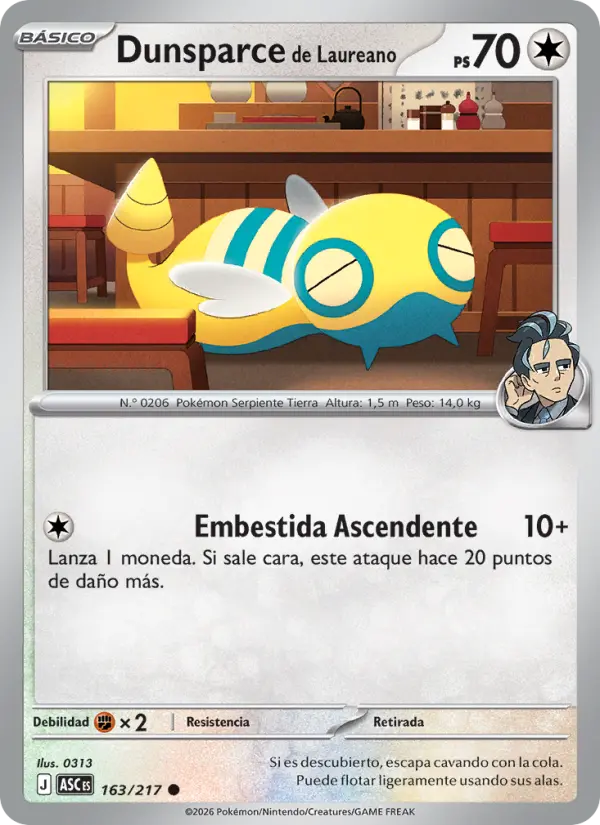 Dunsparce de Laureano, Héroes Ascendentes No. 163