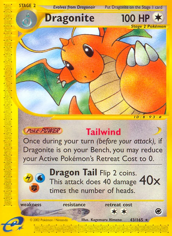 Dragonite, Expedition Base Set Nº 43