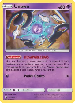 Unown, Truenos Perdidos No. 92 Normal