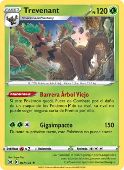 Trevenant, Origen Perdido Nº 017 Holo