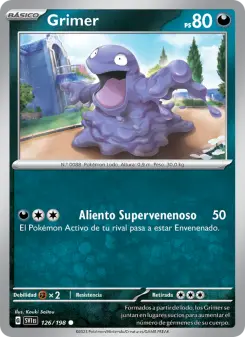 Grimer, Escarlata y Púrpura Nº 126 Normal