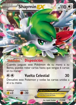 Shaymin EX, Cielos Rugientes No. 77 Normal