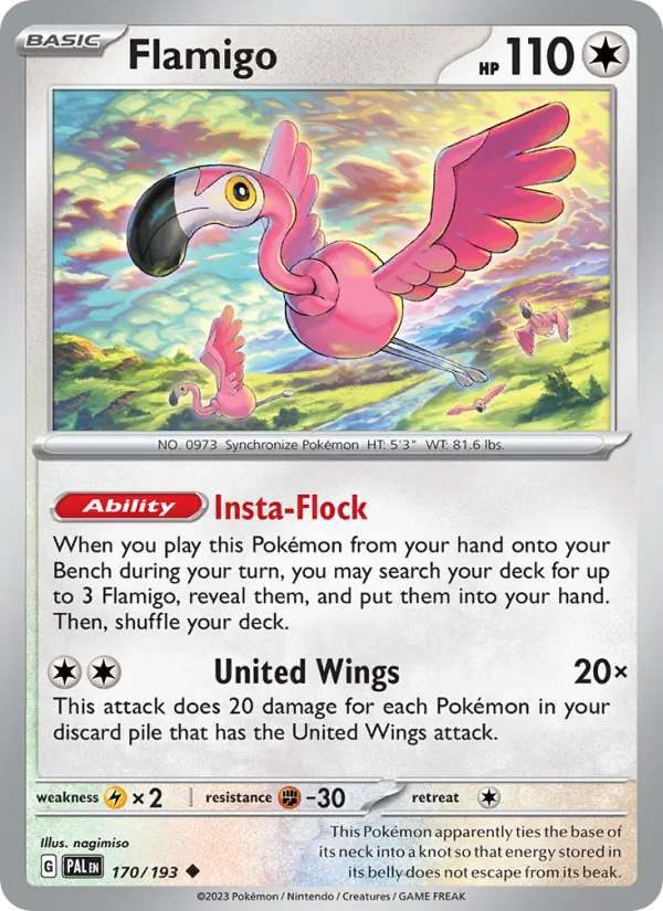 Flamigo, Paldea Evolved Nº 170