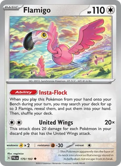 Flamigo, Paldea Evolved No. 170 Normal