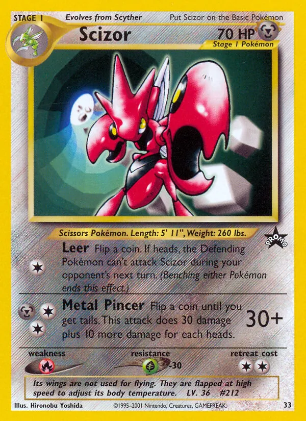 Scizor, Wizards Black Star Promos No. 33