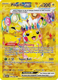 Pikachu ex, Kilat Rasi No. 239 Normal