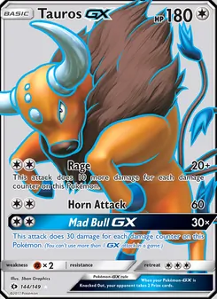 Tauros GX, Sun & Moon No. 144 Normal