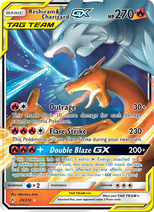 Reshiram & Charizard GX, Unbroken Bonds Nº 20