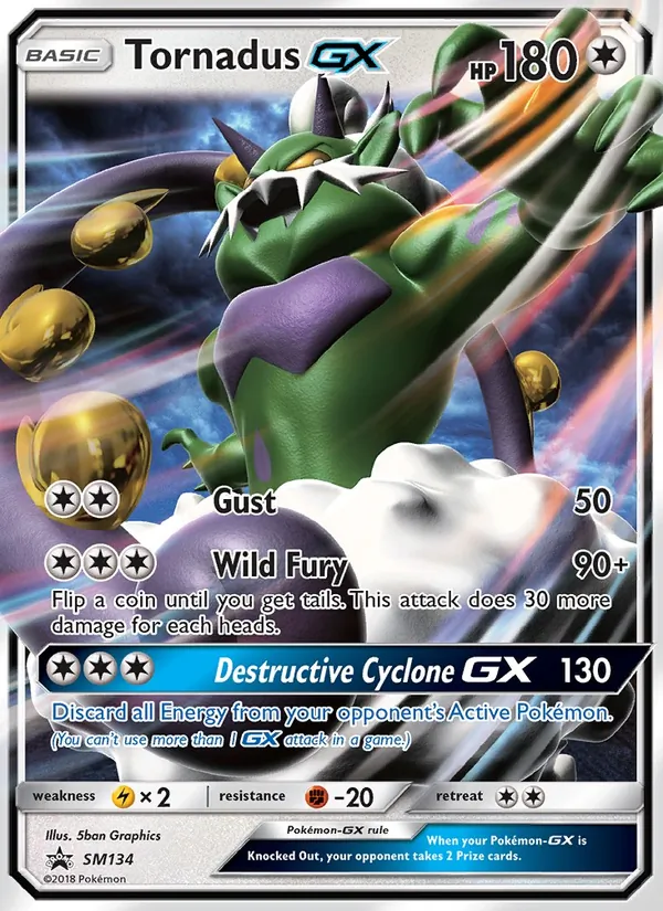Tornadus GX, SM Black Star Promos Nº SM134
