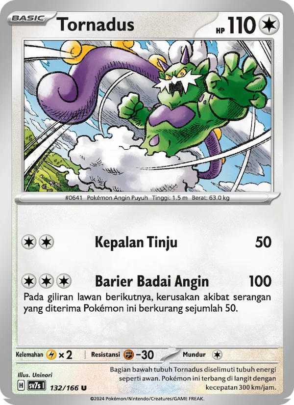 Tornadus, Bimbingan Rasi No. 132